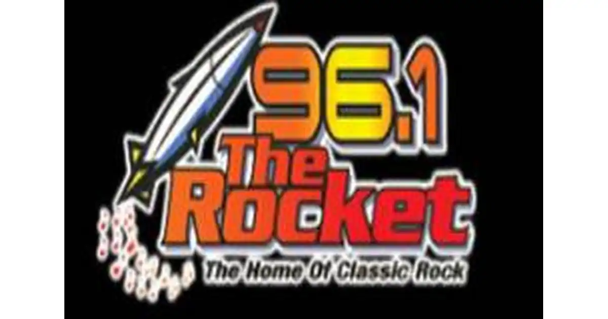 WRKH - 96.1 The Rocket logo