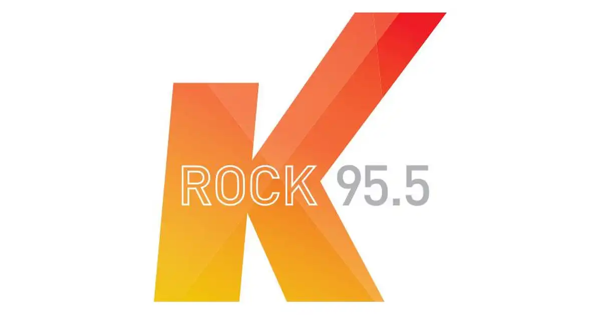 K rock 95.5 logo